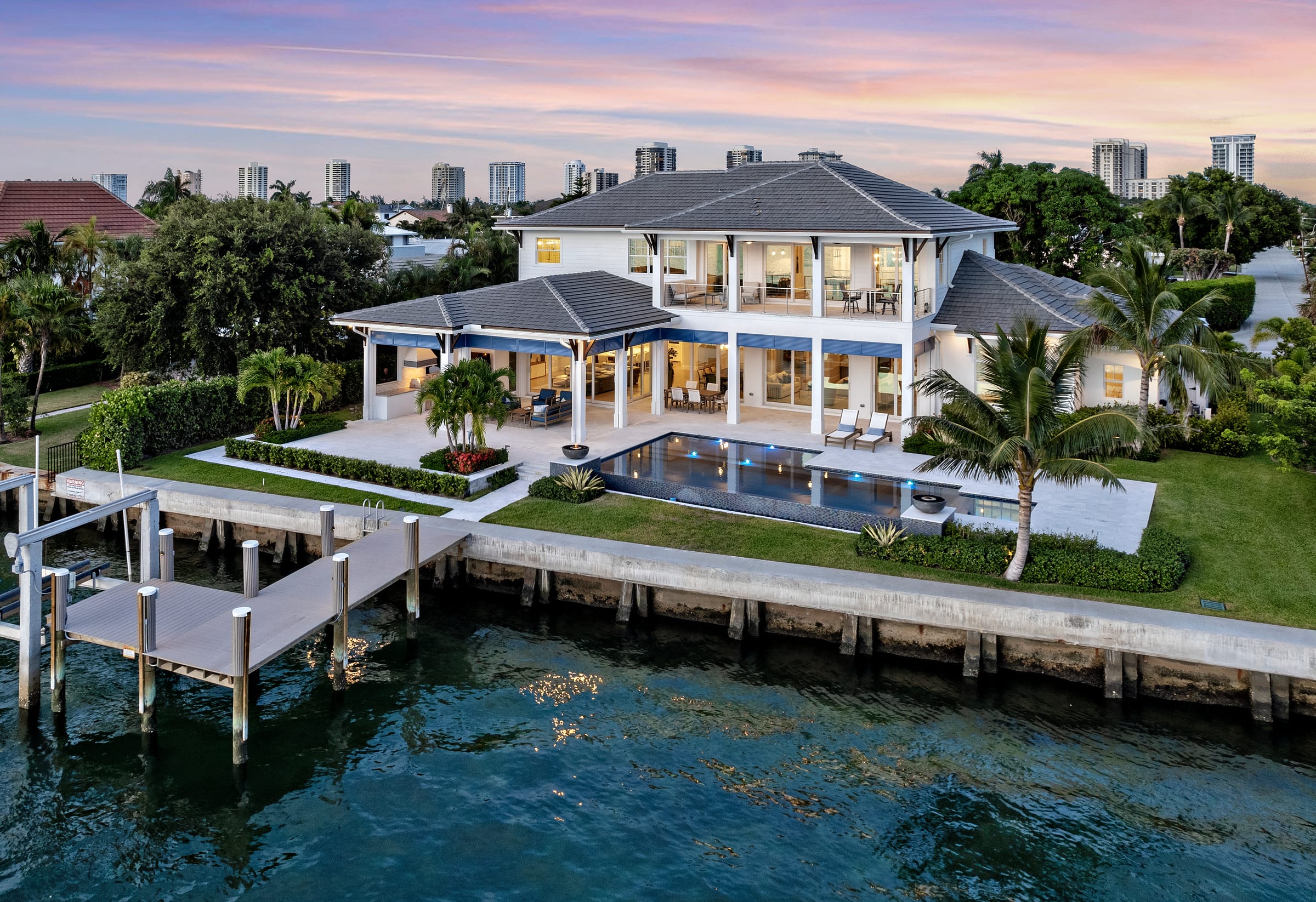 Island Transitional — luxury custom home in West Palm Beach
